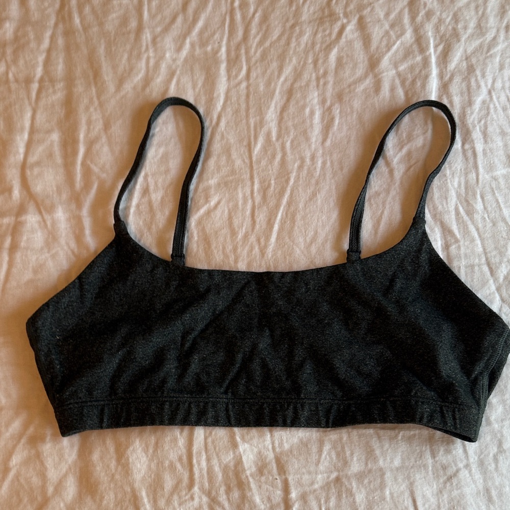 New Balance Charcoal Black Women's Bralette, Large